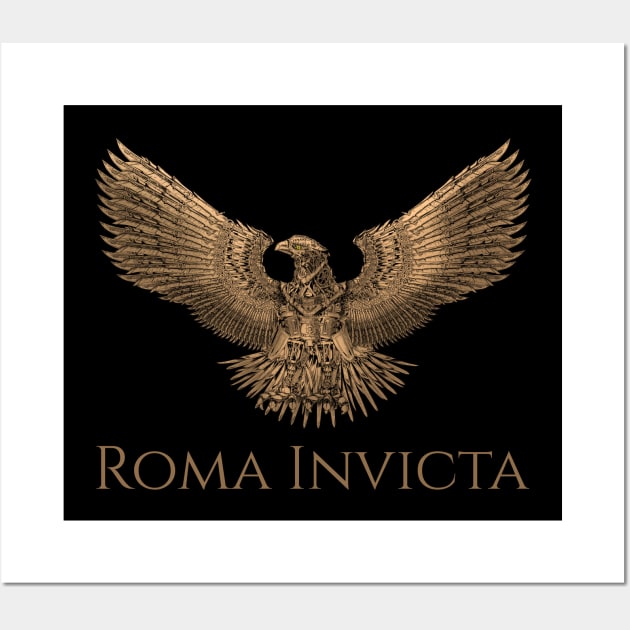 Ancient Rome Steampunk Legionary Eagle - SPQR Roma Invicta Wall Art by Styr Designs